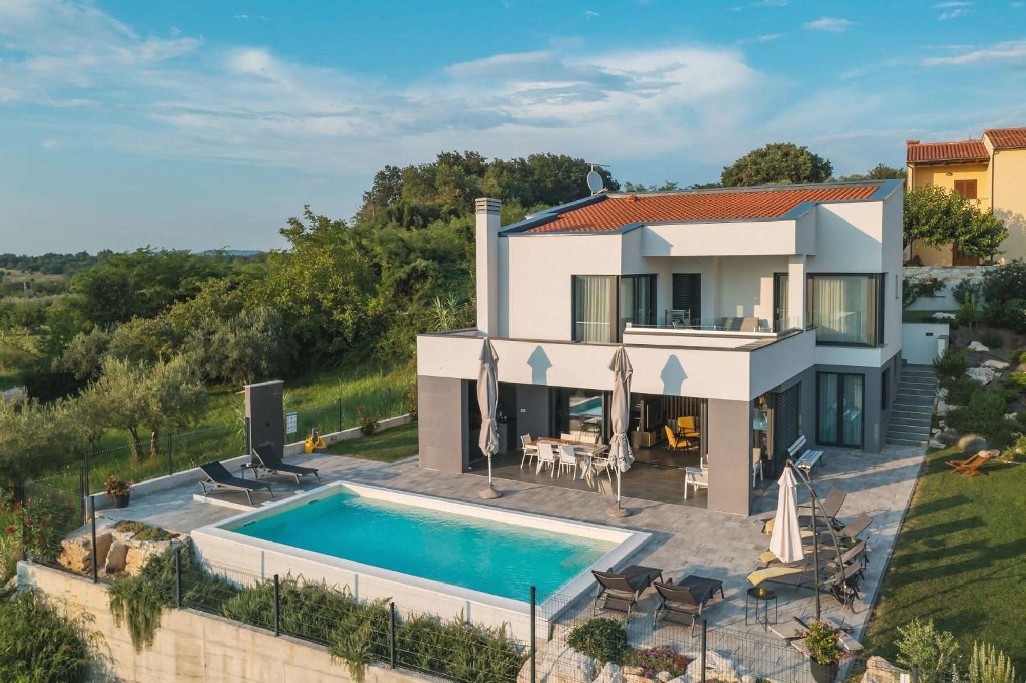 Villa Boiky - Private Pool And Amazing Sea View, Istria Materada Dış mekan fotoğraf
