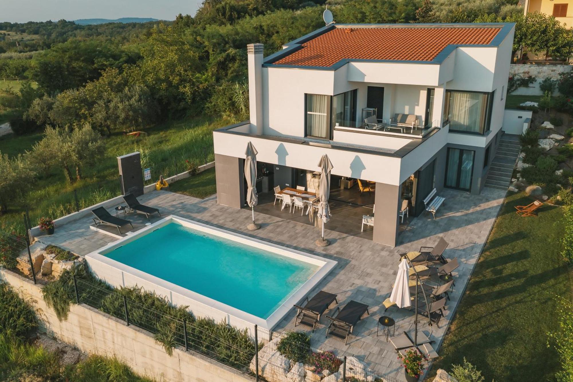 Villa Boiky - Private Pool And Amazing Sea View, Istria Materada Dış mekan fotoğraf