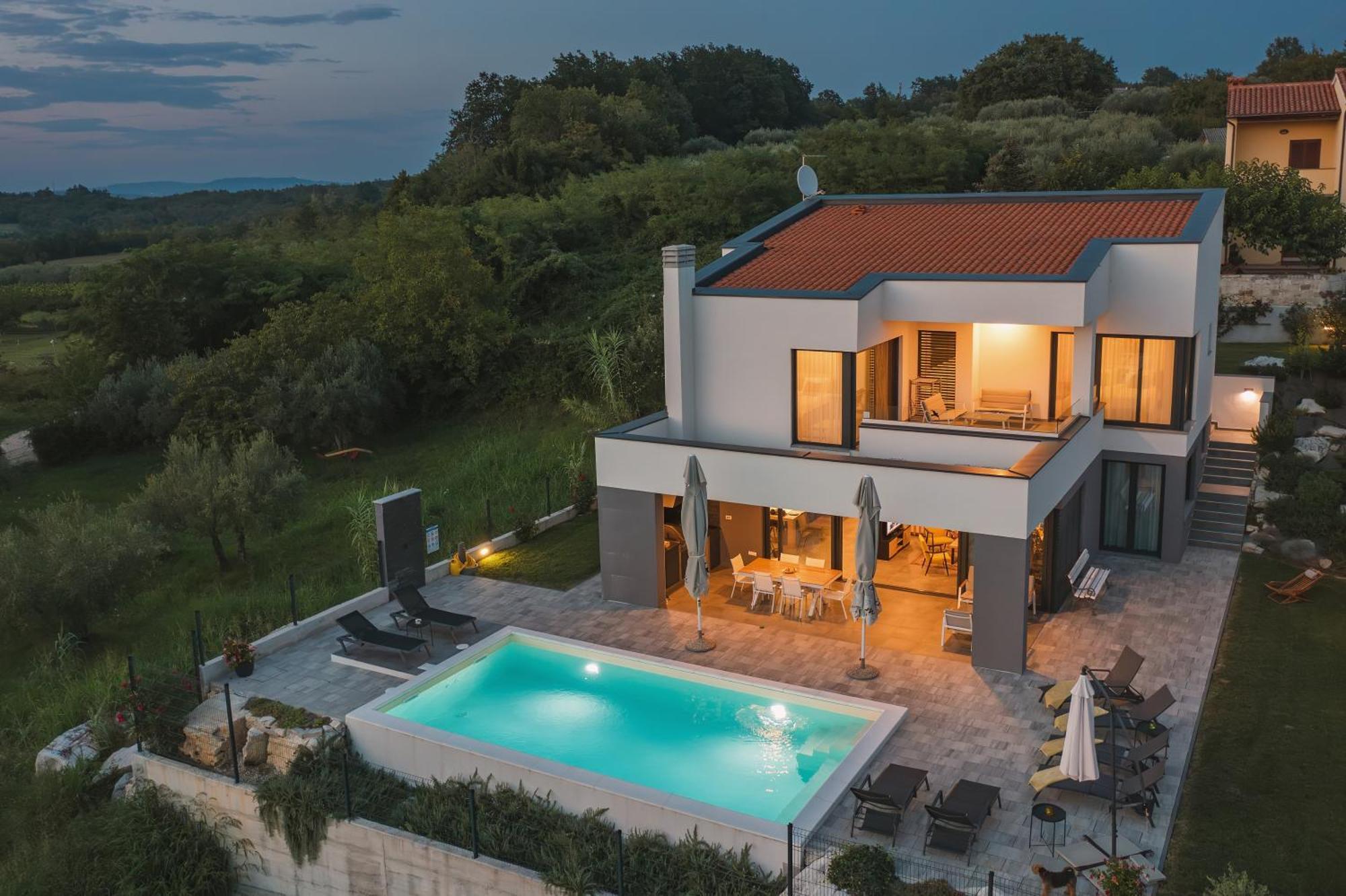 Villa Boiky - Private Pool And Amazing Sea View, Istria Materada Dış mekan fotoğraf